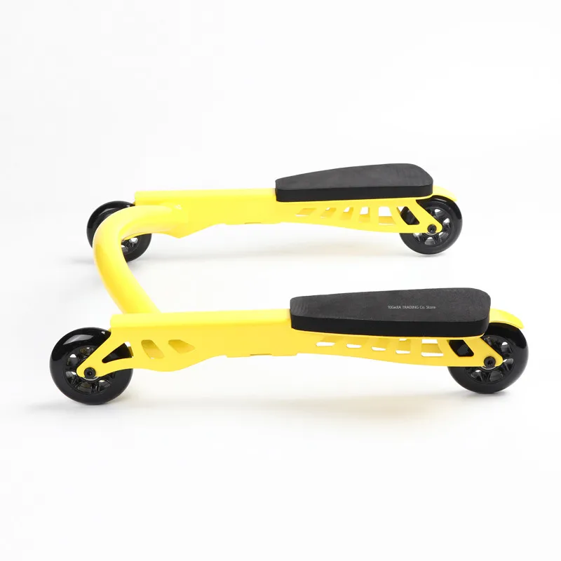 Home Gym Total Fitness - Rolo Abdominal de 4 Rodas para