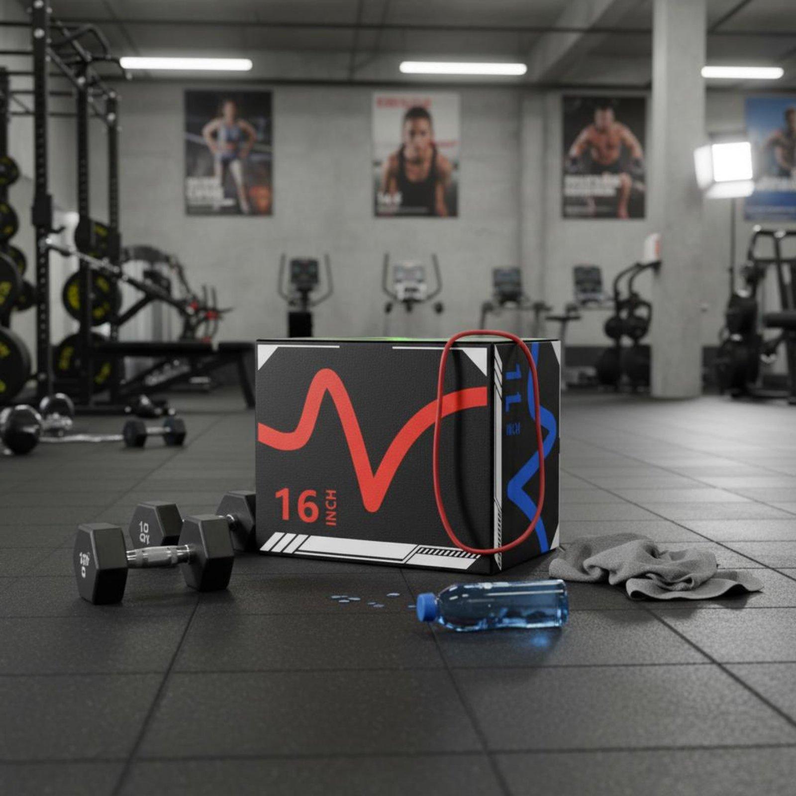 Home Gym Jump Box - Caixa de Salto Pliométrica 3 em