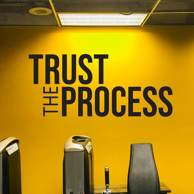 Home Gym Wallpaper - Confie no processo adesivo de parede