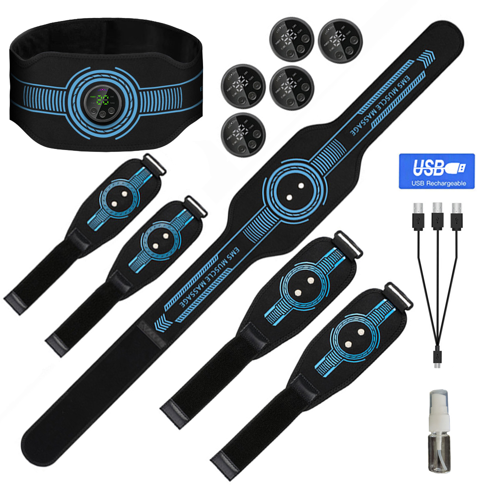 Home Gym Options - Usb recarregável treinador muscular abdominal cinto