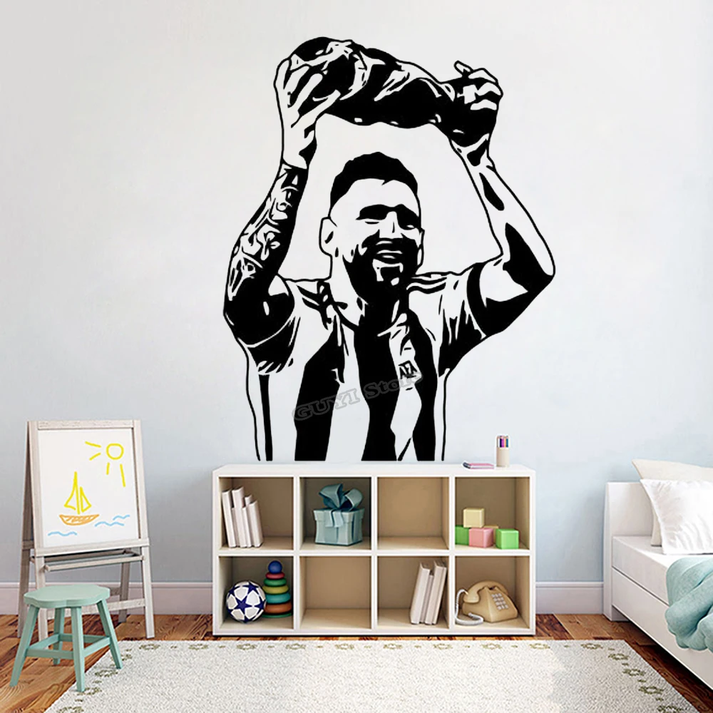 Home Gym Wallpaper - Messi adesivo de parede decalque de