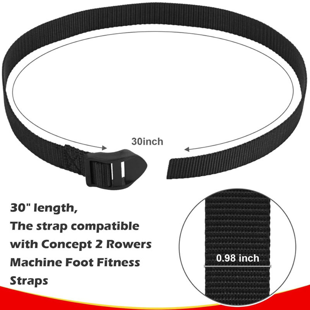 Home Gym Rowing Machine - Conjunto de 2 correias para pés