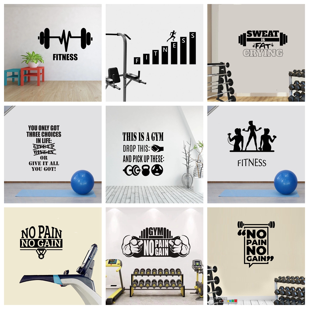 Home Gym Wallpaper - GYM Culture Wall Sticker for Kids,