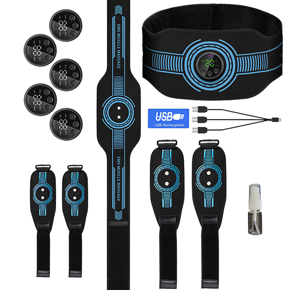 Home Gym Options - Treinador muscular abdominal usb recarregável cinto