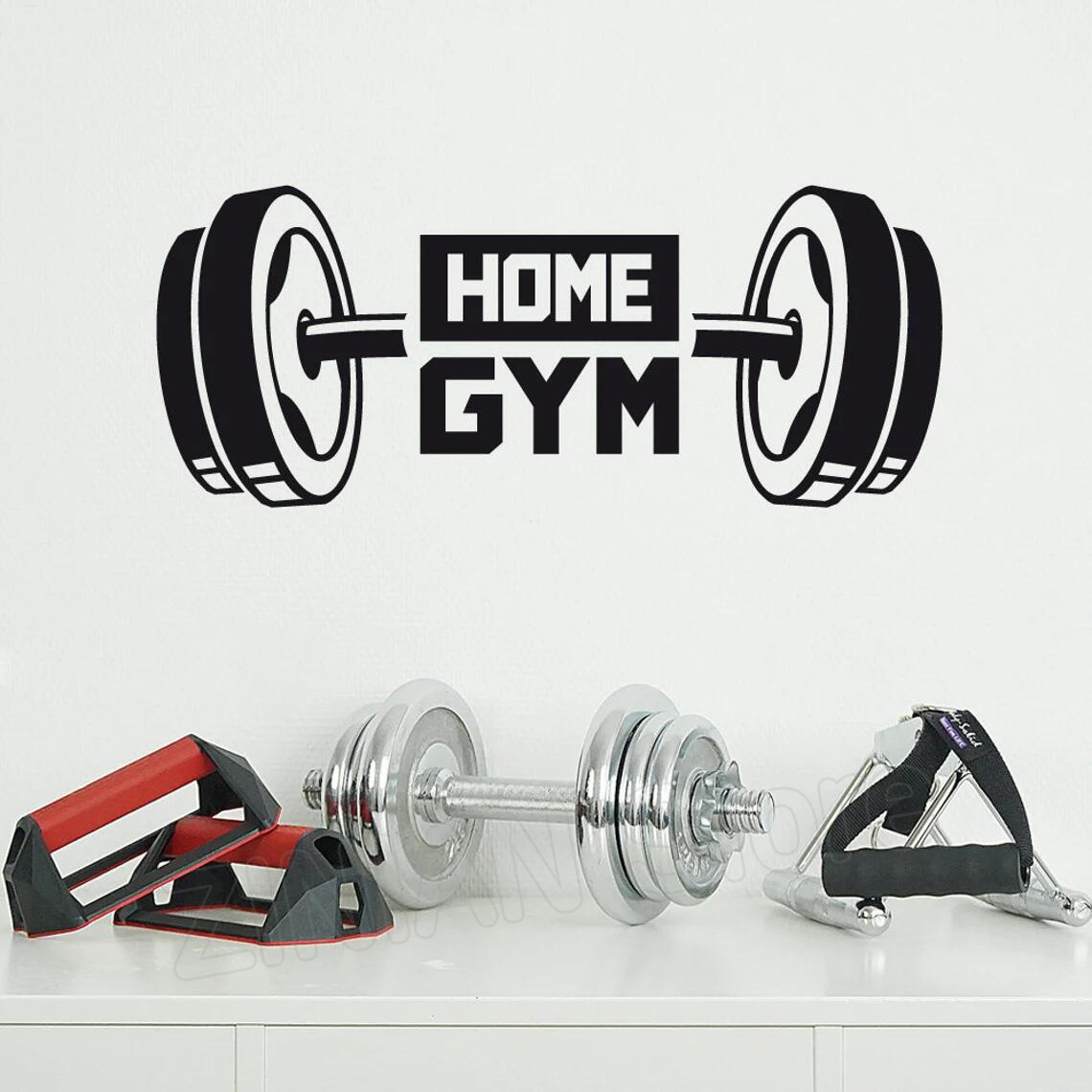 Home Gym Wallpaper - Fitness casa ginásio decoração adesivo de