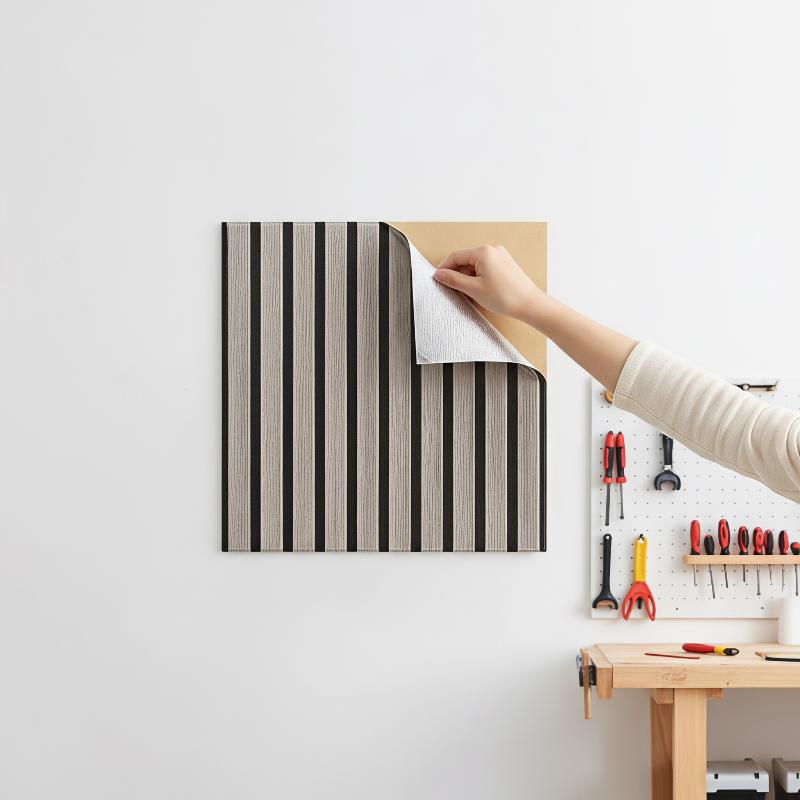 Painéis de Parede em Madeira 3 - Home Gym Wallpaper avaliação e preço