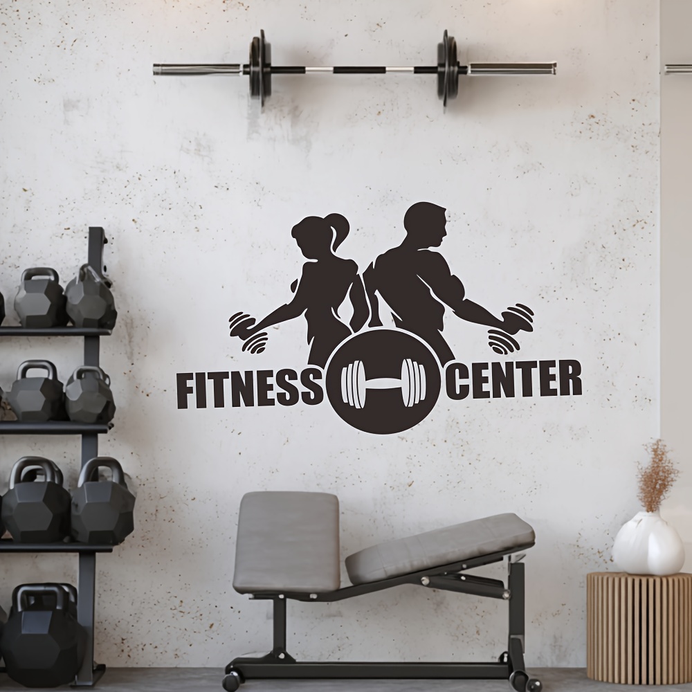 Adesivo de parede de vinil par - Home Gym Wallpaper avaliação e preço