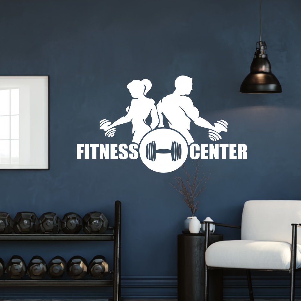 Adesivo de parede de vinil par - Home Gym Wallpaper avaliação e preço