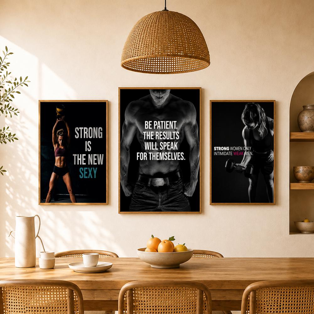 Pôster de Citações Inspiradora - Home Gym Wallpaper avaliação e preço