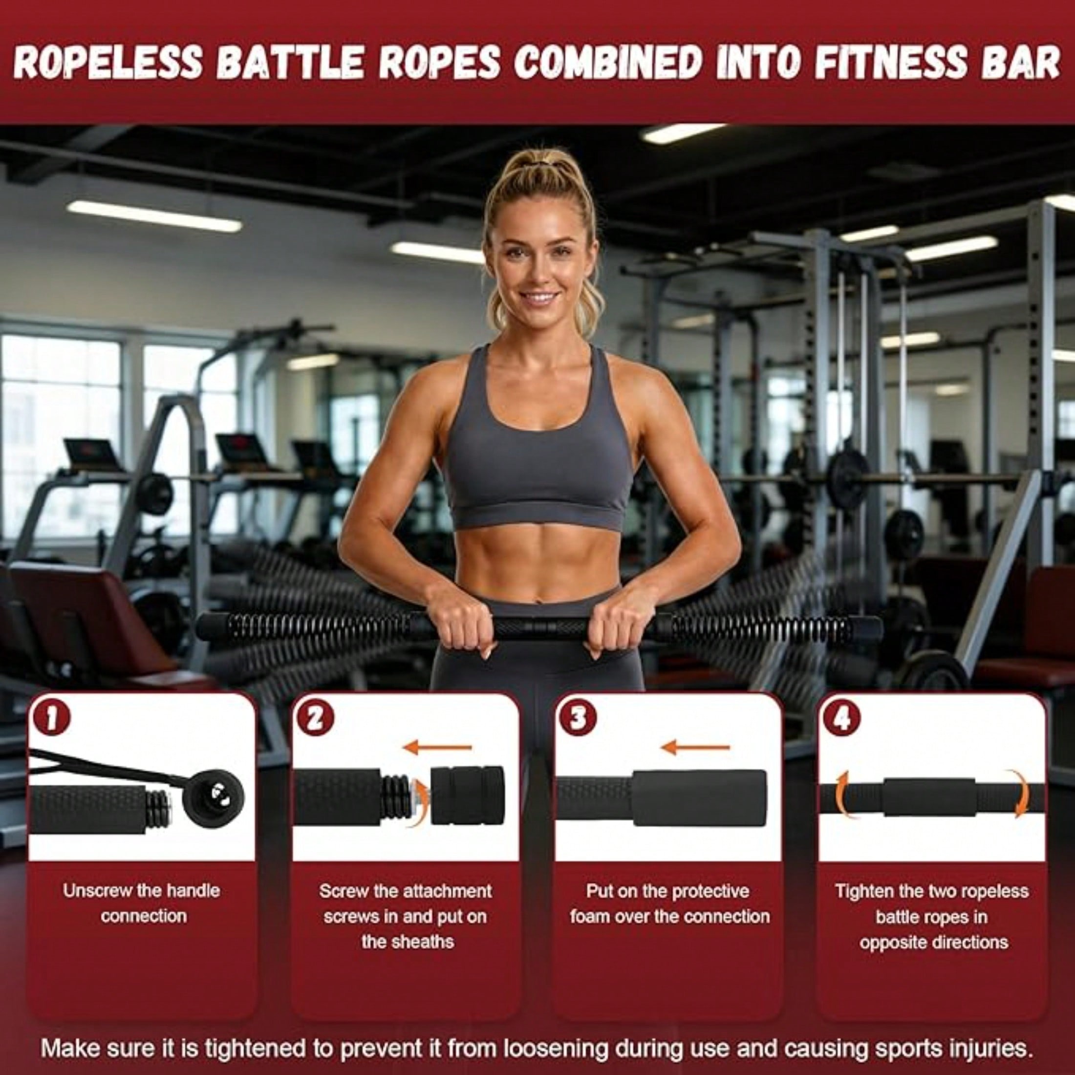 Barra de Treino 2 em 1 Aprimor - Fitness Home Gym Equipment avaliação e preço
