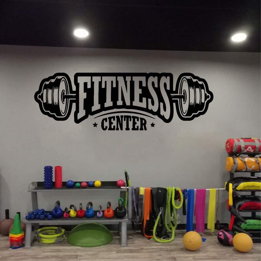 Ginásio decoração do vinil dec - Home Gym Wallpaper avaliação e preço