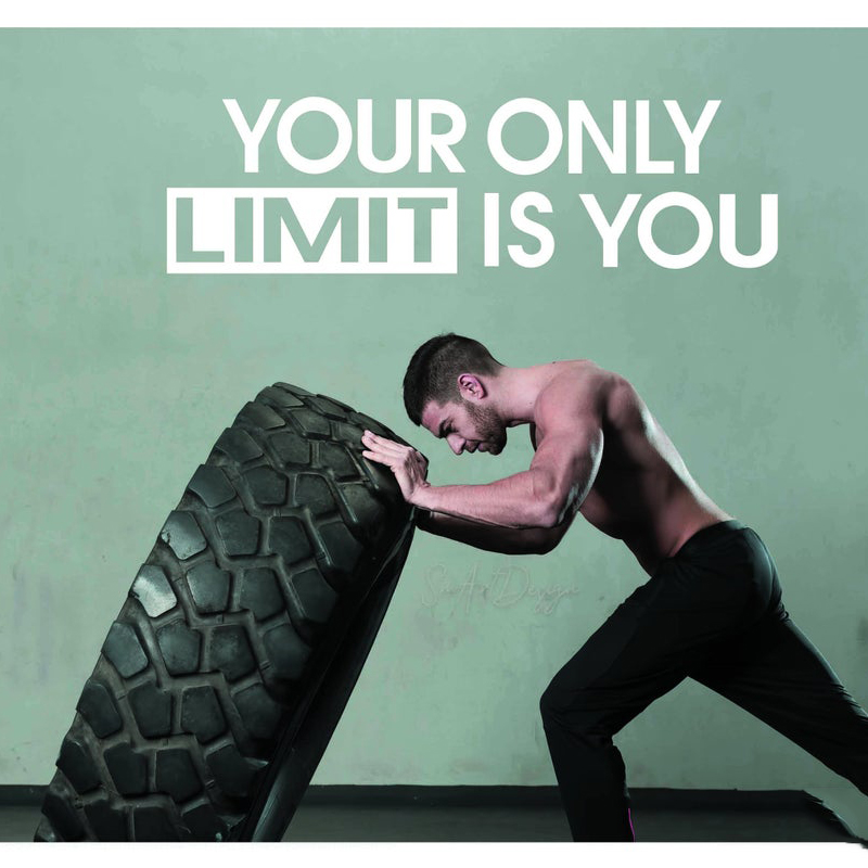 Seu único limite é você-adesiv - Home Gym Design avaliação e preço