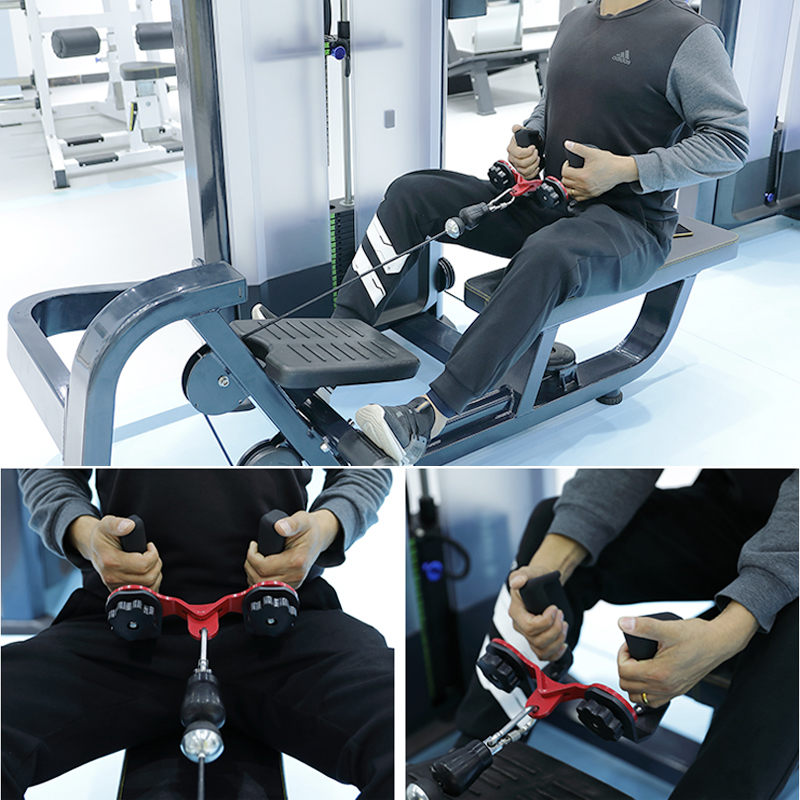 Ajustável fitness lat puxar pa - Home Gym Rowing Machine avaliação e preço